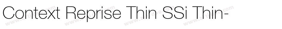 Context Reprise Thin SSi Thin字体转换